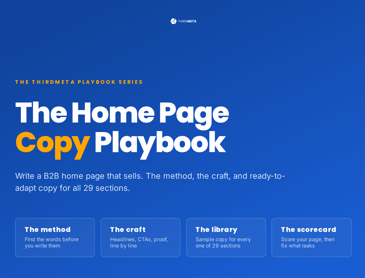 The Home Page Copy Playbook